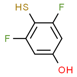 Phenol, 3,5-difluoro-4-mercapto- (9CI)结构式