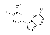 6-chloro-3-(4-fluoro-3-methoxyphenyl)-[1,2,4]triazolo[4,3-b]pyridazine Structure