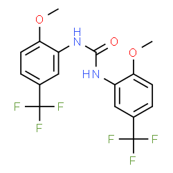 1,3-双(2-甲氧基-5-(三氟甲基)苯基)脲结构式