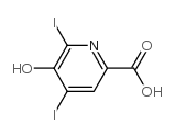 5-Hydroxy-4,6-diiodopyridine-2-carboxylic acid Structure