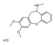 (2,3-dimethoxy-5,6-dihydrobenzo[b][1]benzothiepin-6-yl)-methylazanium,chloride Structure