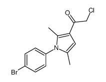 1-[1-(4-BROMOPHENYL)-2,5-DIMETHYL-1H-PYRROL-3-YL]-2-CHLOROETHANONE Structure