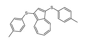 1,3-bis[(4-methylphenyl)sulfanyl]azulene Structure