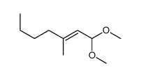 1,1-dimethoxy-3-methylhept-2-ene Structure