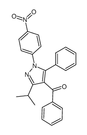 [3-isopropyl-1-(4-nitro-phenyl)-5-phenyl-1H-pyrazol-4-yl]-phenyl-methanone Structure