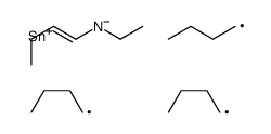 N-ethyl-N-tributylstannylbut-1-en-1-amine Structure