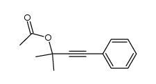 ethyl 1,1-dimethyl-3-phenylpropargyl acetate Structure