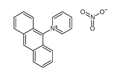 1-anthracen-9-ylpyridin-1-ium,nitrate Structure