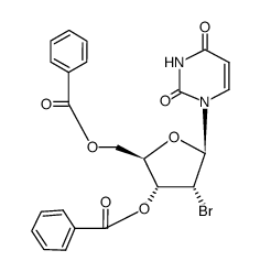 3',5'-di-O-benzoyl-2'-bromo-2'-deoxyuridine结构式