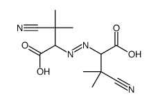 2-[(1-carboxy-2-cyano-2-methylpropyl)diazenyl]-3-cyano-3-methylbutanoic acid结构式