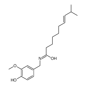 N-[(4-hydroxy-3-methoxyphenyl)methyl]-9-methyldec-7-enamide Structure