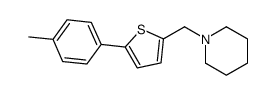 1-[[5-(4-methylphenyl)thiophen-2-yl]methyl]piperidine Structure