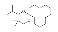 3,3-dimethyl-4-propan-2-yl-1,5-dioxaspiro[5.11]heptadecane结构式