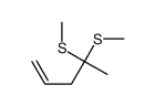 4,4-bis(methylsulfanyl)pent-1-ene Structure