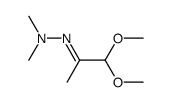 2-(1,1-dimethoxypropan-2-ylidene)-1,1-dimethylhydrazine结构式