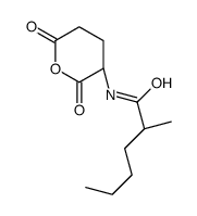 N-[(3S)-2,6-dioxooxan-3-yl]-2-methylhexanamide结构式