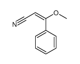 3-methoxy-3-phenylprop-2-enenitrile Structure