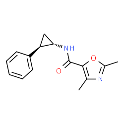 5-Oxazolecarboxamide,2,4-dimethyl-N-[(1R,2S)-2-phenylcyclopropyl]-,rel-结构式