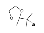 2-(2-bromopropan-2-yl)-2-methyl-1,3-dioxolane结构式