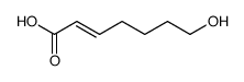 7-hydroxy-trans-2-heptenoic acid Structure