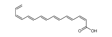 (2E,4E,6E,8E,10E,12E)-pentadeca-2,4,6,8,10,12,14-heptaenoic acid Structure