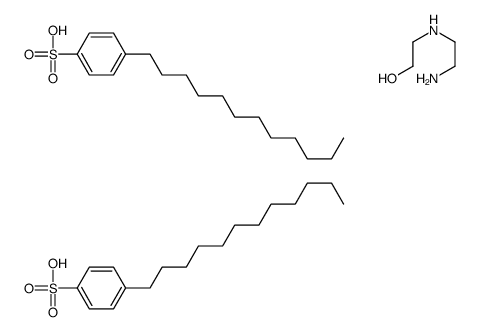 p-dodecylbenzenesulphonic acid, compound with 2-[(2-aminoethyl)amino]ethanol (2:1) Structure