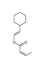 2-cyclohexylvinyl 2-butenoate Structure