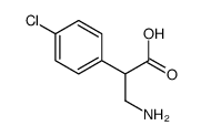 3-amino-2-(4-chlorophenyl)propanoic acid Structure