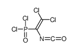 1,1-dichloro-2-dichlorophosphoryl-2-isocyanatoethene Structure