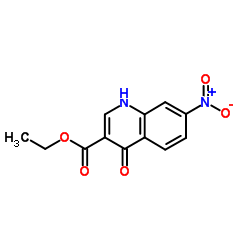 Ethyl 7-nitro-4-oxo-1,4-dihydro-3-quinolinecarboxylate Structure