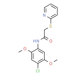 N-(4-Chloro-2,5-dimethoxyphenyl)-2-(2-pyridinylsulfanyl)acetamide picture