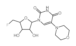 1-[(2R,3R,4S,5S)-5-(fluoromethyl)-3,4-dihydroxy-oxolan-2-yl]-5-morpholin-4-yl-pyrimidine-2,4-dione picture