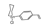 1-Chlor-1-styryl-stannacyclohexan结构式