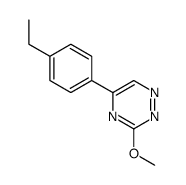 as-Triazine, 5-(p-ethylphenyl)-3-methoxy- Structure