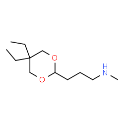 1,3-Dioxane-2-propanamine,5,5-diethyl-N-methyl-(9CI) Structure