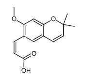 3c-(7-methoxy-2,2-dimethyl-2H-chromen-6-yl)-acrylic acid Structure