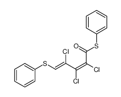 (2Z)-2,3,4-Trichlor-5-phenylthio-2,4-pentadienthiosaeure-S-phenylester Structure