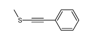 methyl (2-phenylethynyl) sulfide结构式