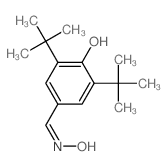 Benzaldehyde, 3,5-di-tert-butyl-4-hydroxy-, oxime structure