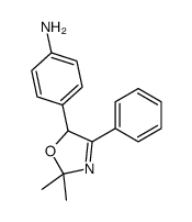 4-(2,2-dimethyl-4-phenyl-5H-1,3-oxazol-5-yl)aniline Structure