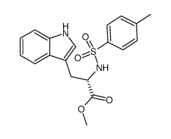 (S)-methyl 3-(1H-indol-3-yl)-2-(p-toluenesulfonamido)propanoate Structure