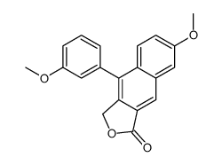 6-methoxy-9-(3-methoxyphenyl)-1H-benzo[f][2]benzofuran-3-one结构式