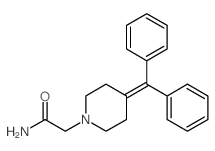 2-(4-benzhydrylidene-1-piperidyl)acetamide Structure