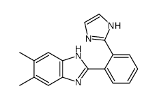 2-[2-(1H-imidazol-2-yl)phenyl]-5,6-dimethyl-1H-benzimidazole结构式