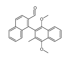 1-(1,4-dimethoxy-3-methylnaphthalen-2-yl)naphthalene-2-carbaldehyde Structure