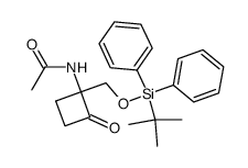 N-[1-(tert-butyldiphenylsilyloxymethyl)-2-oxocyclobutyl]acetamide Structure