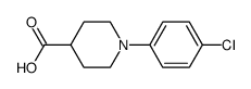 1-(4-chlorophenyl)piperidine-4-carboxylic acid structure