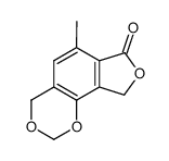 6-methyl-4H,9H-[1,3]dioxino[4,5-e]isobenzofuran-7-one结构式