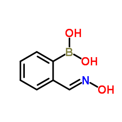 {2-[(E)-(Hydroxyimino)methyl]phenyl}boronic acid structure