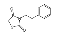 3-(2-Phenylethyl)-1,3-thiazolidine-2,4-dione结构式